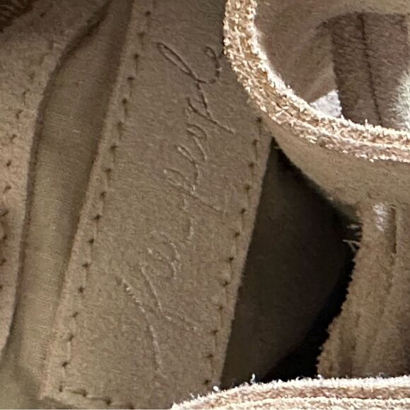 Elegant light beige Free People Suede Drawstring Bag - Picture 5 of 9